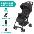 Chicco Ohlala 3 Lightweight Stroller - Red Passion