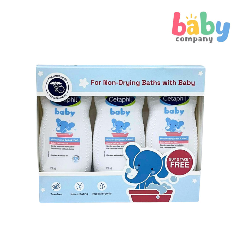 Cetaphil Baby Ultra Moist Bath & Wash - 2+1 Pack