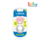 Dr. Brown's 2-pack Advantage Stage 1 Pacifiers Pink Stars