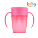Dr. Brown's Cheers360 Spoutless Transition Cup with Handles 200ml Pink
