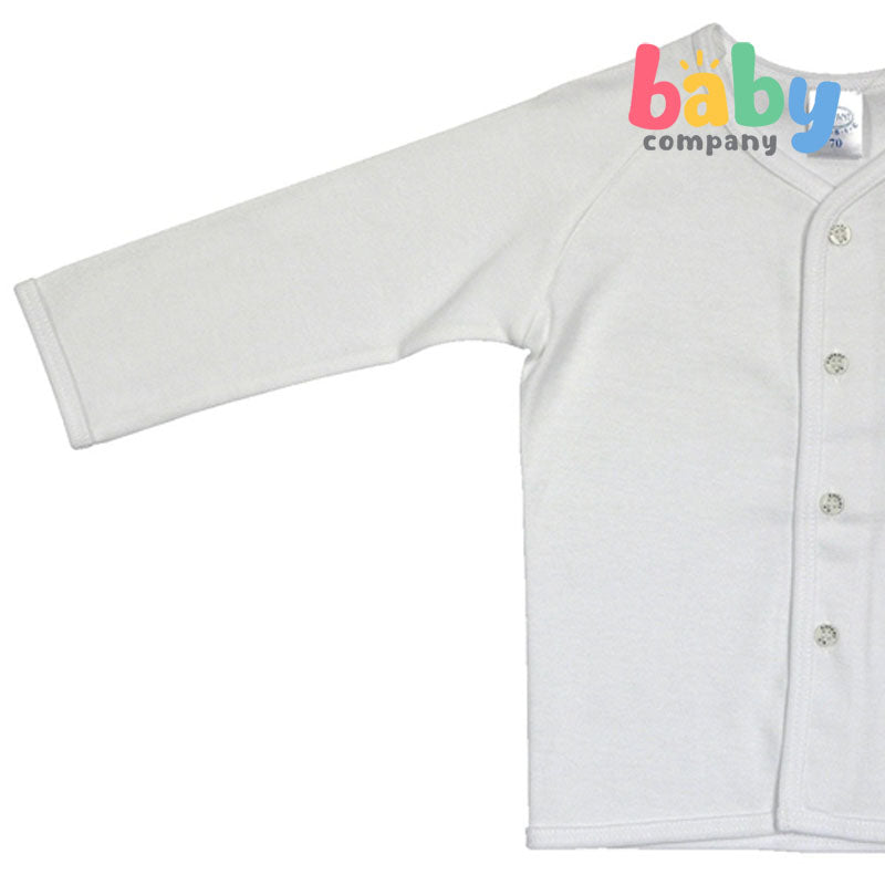 Enfant Long Sleeves Button Down Shirt - White