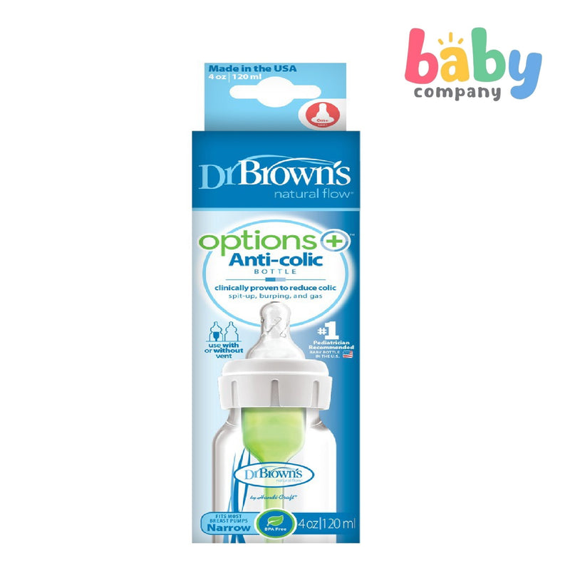 Dr. Brown's Options+ Narrow-Neck Feeding Bottle 120ml
