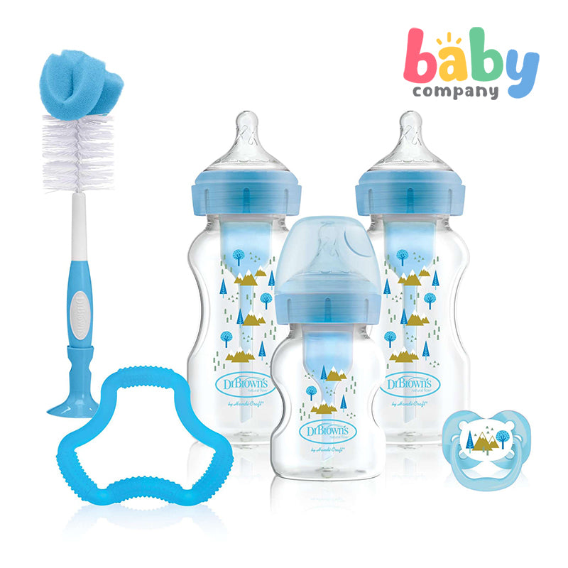 Dr. Brown's Options+ Wide-Neck Bottle Gift Set - Blue