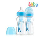 Dr. Brown's 2-pack Options+ Wide-Neck Bottle 270ml Blue