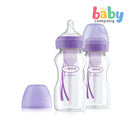Dr. Brown's 2-pack Options+ Wide-Neck Baby Bottle 270ml Purple