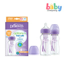 Dr. Brown's 2-pack Options+ Wide-Neck Baby Bottle 270ml Purple
