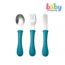 Beaba Stainless Steel Cutlery Set (12M+) - Blue