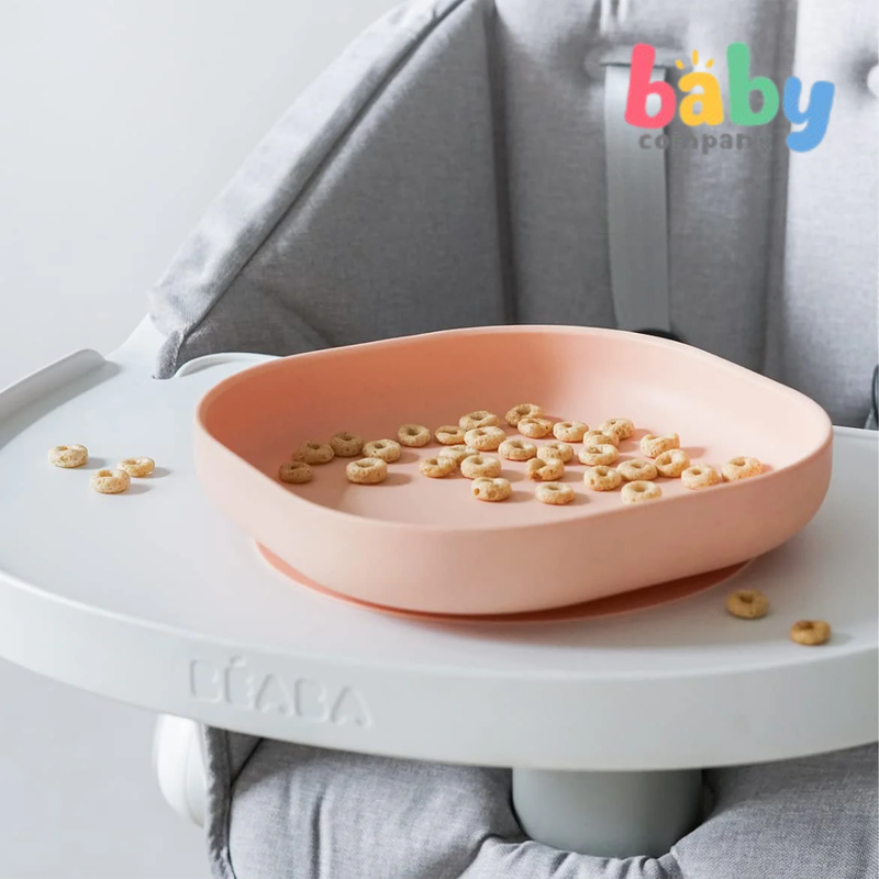 Beaba Silicone Suction Plate (4M+) - Pink