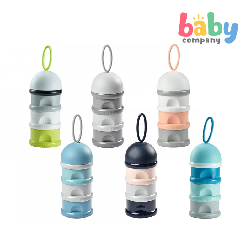 Beaba 4 Compartments Formula & Snack Container - Neon