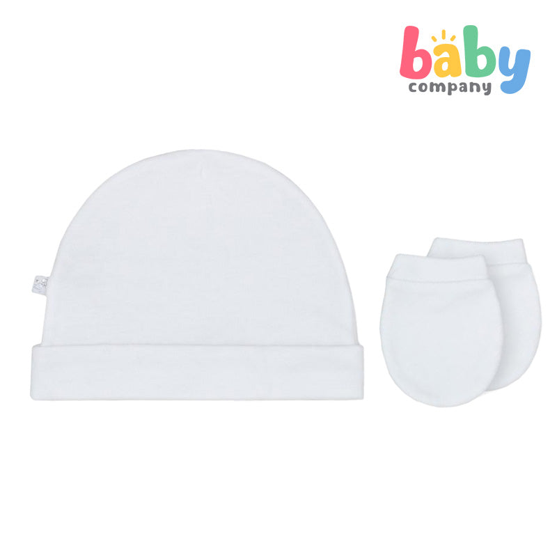 Mother's Choice 6 Pack White Series Hat & Mittens Set