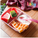 Beaba Baby Silicone 2-Piece Meal Set with Divider