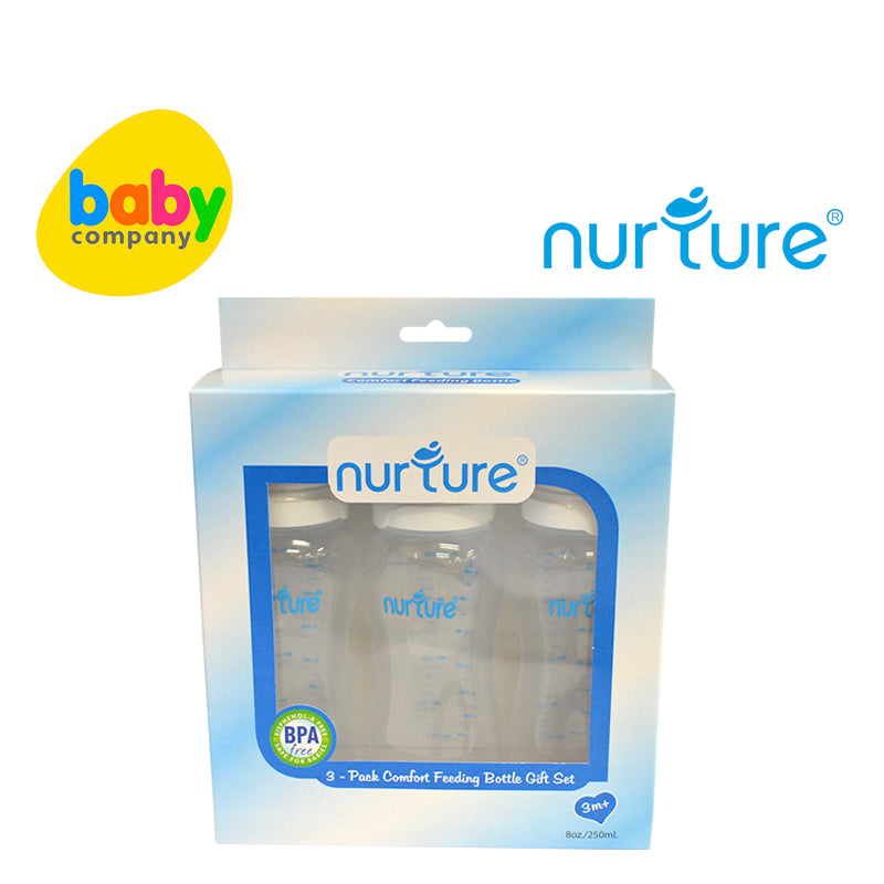 Nurture  3-Pack Comfort Feeder Bottle - 8oz