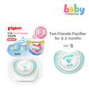 Pigeon Fun Friends Silicon Pacifier (S)-Freshness Green