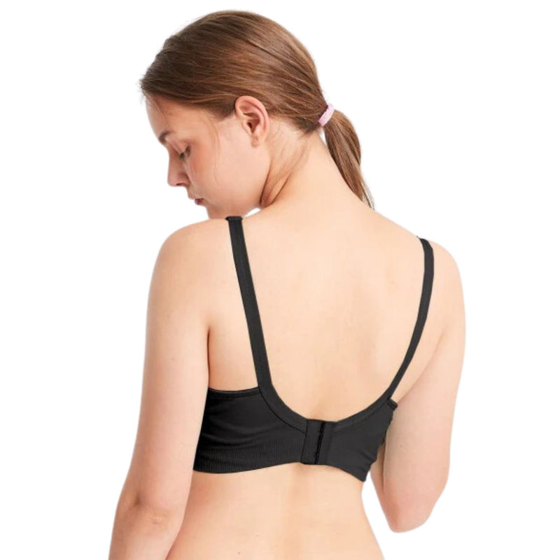 Mamaway Ultralight Anti-bacterial Seamless Maternity & Nursing Bra, Black