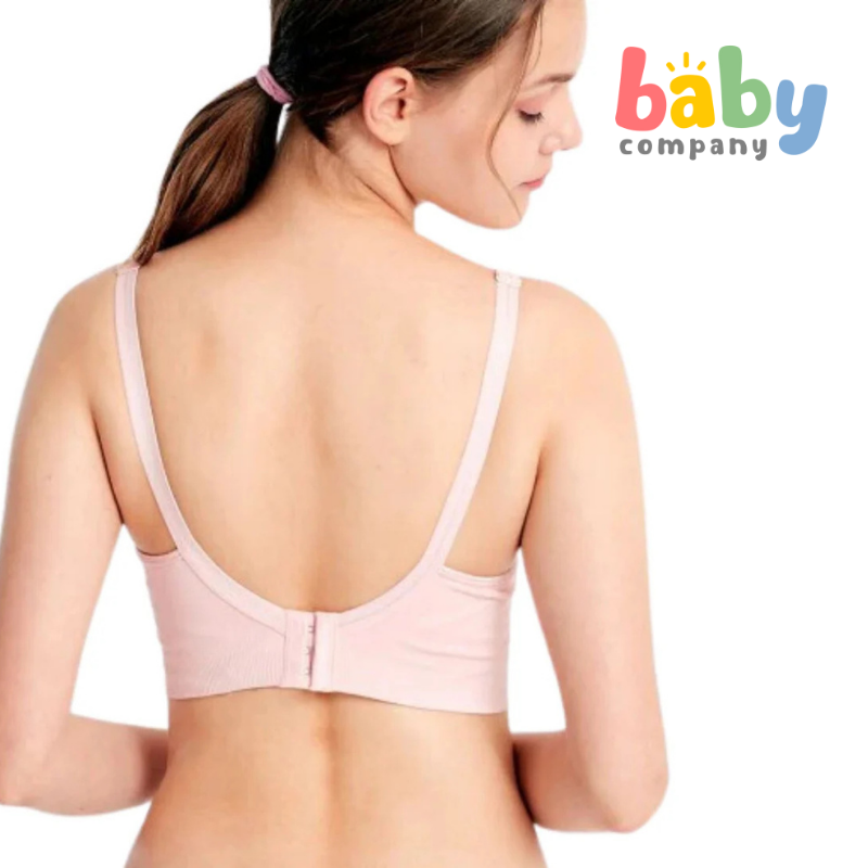 Mamaway Ultralight Anti-bacterial Seamless Maternity & Nursing Bra - Pink