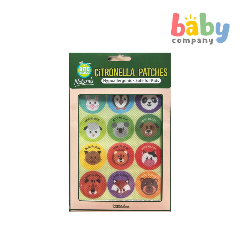 Bite Block 12-Piece Natural Citronella Patches