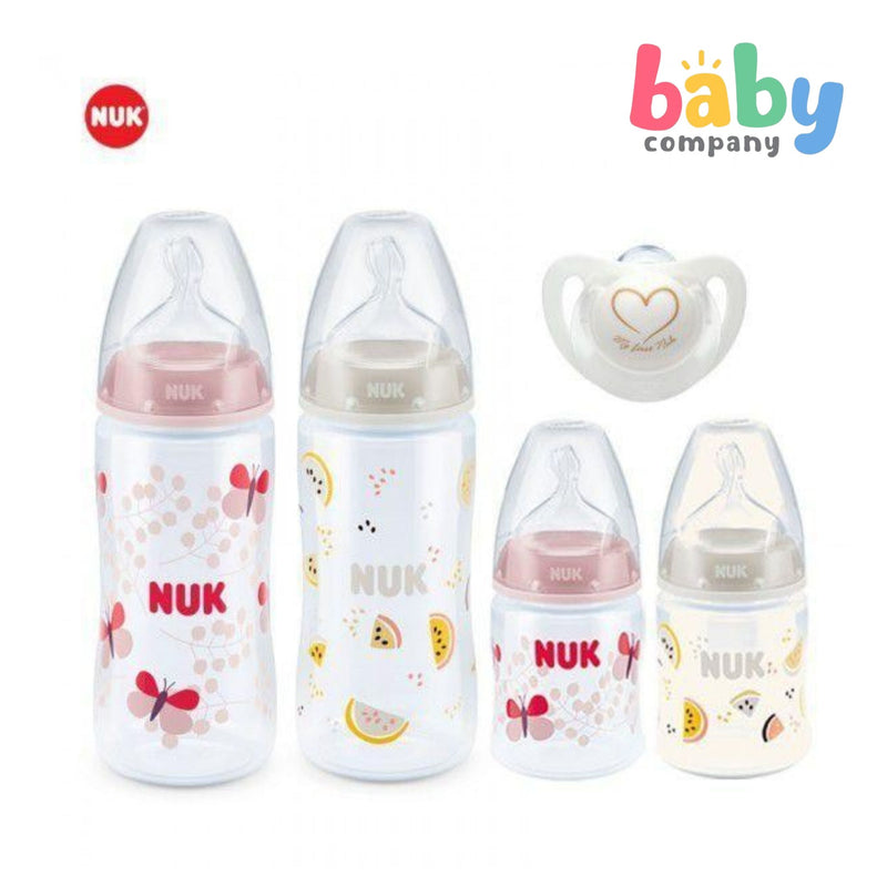 Nuk Premium Choice Bottle Welcome Set - Pink/White (U8)