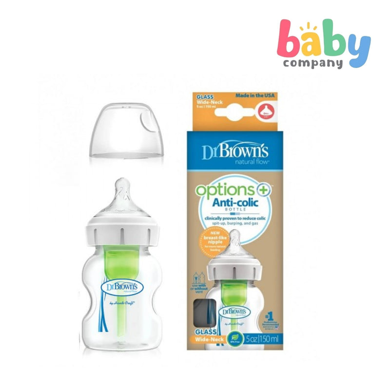 Dr. Brown's Anti-Colic Wide Neck Feeding Bottle 5oz