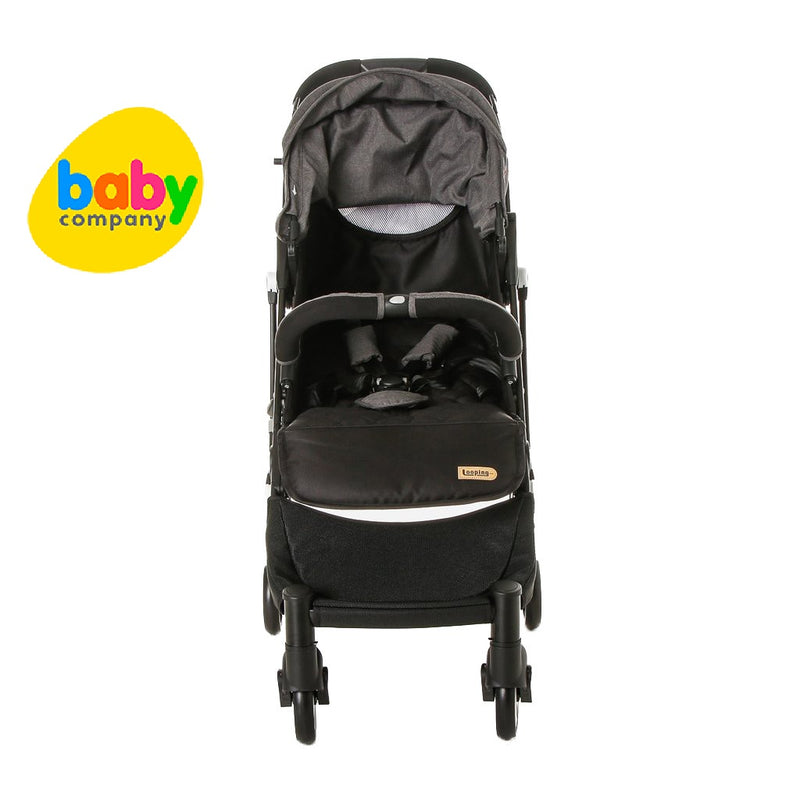 Looping Squizz 3 Stroller Grey Canopy (Black Frame)