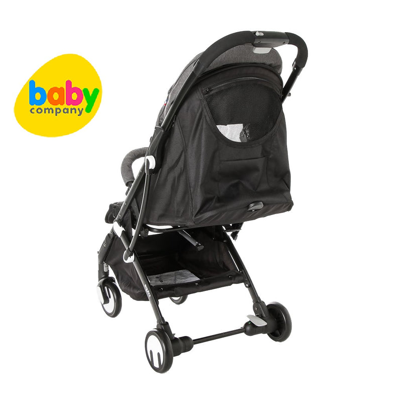 Looping Squizz 3 Stroller Grey Canopy (Black Frame)