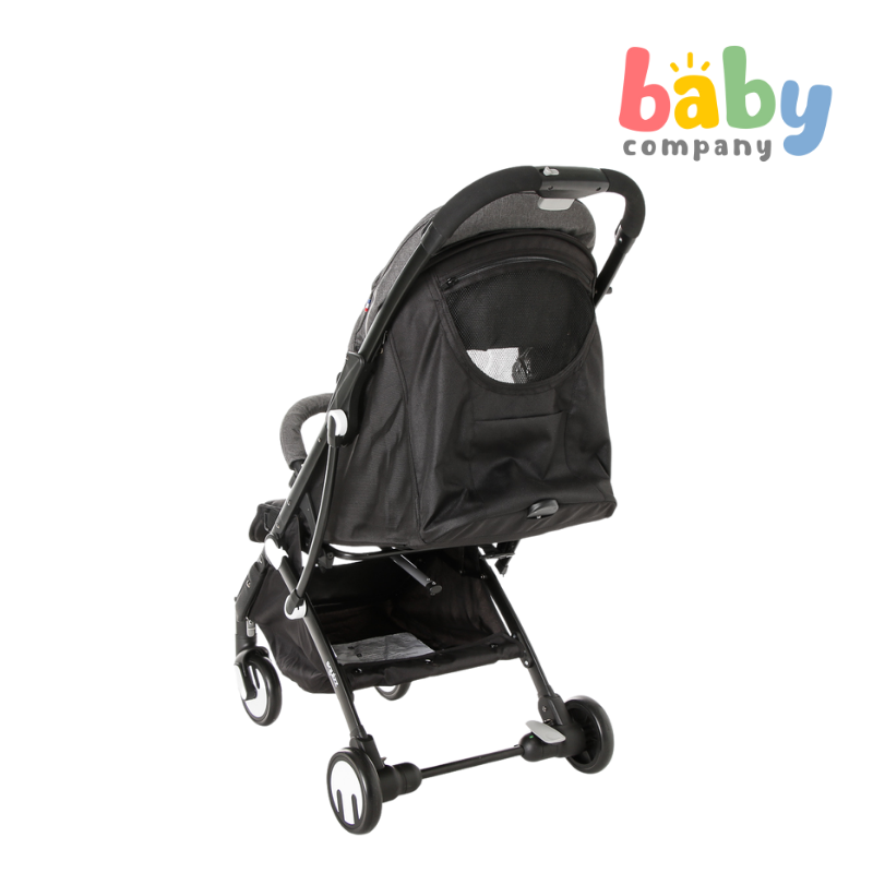 Looping Squizz 3 Stroller Grey Canopy (Black Frame)