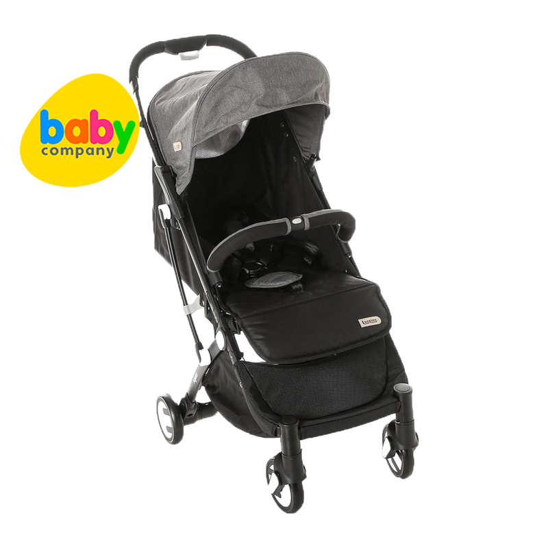 Looping Squizz 3 Stroller Grey Canopy (Black Frame)