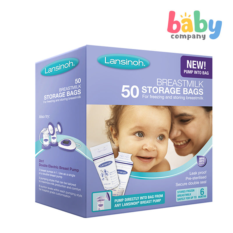 Lansinoh Breastmilk Storage Bags (Pack of 50)