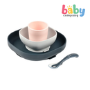 Beaba Baby Silicone 4-Piece Meal Set with Suction Pad