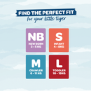 Hey Tiger Tape Diaper, Convenience Pack - Medium