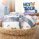 Hey Tiger Tape Diaper, Convenience Pack - Medium