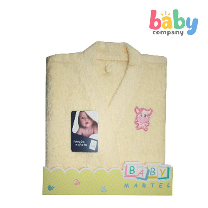 Baby Martel Bathrobe Ms. Moo - Soft Maize