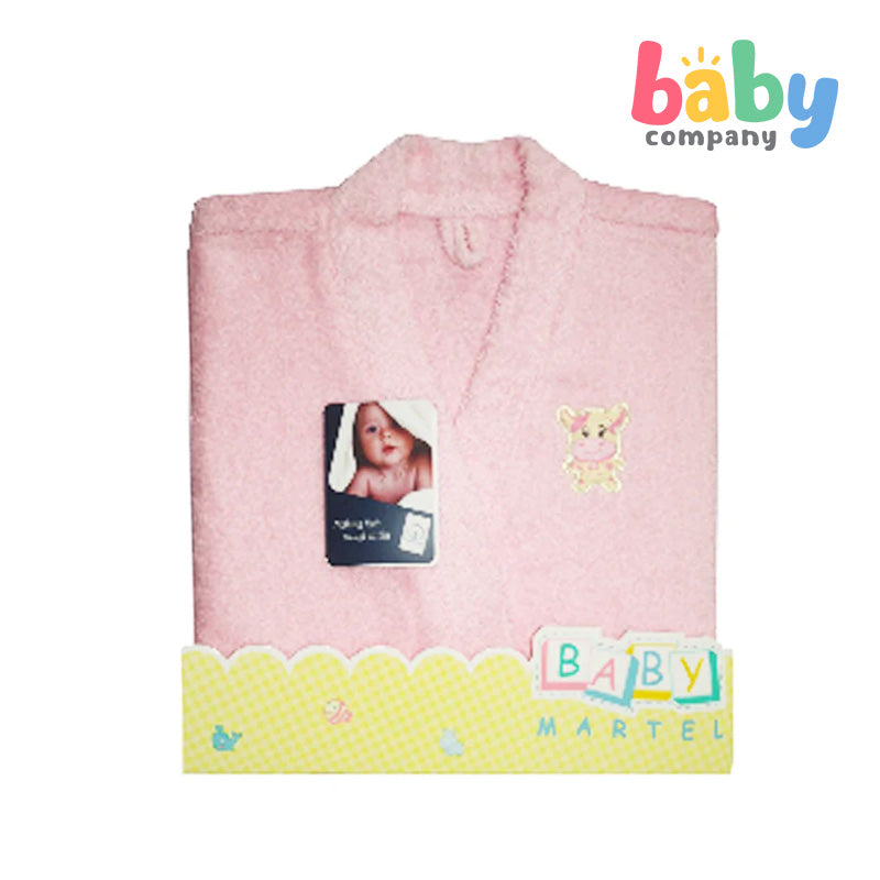 Baby Martel Bathrobe Ms. Moo - Powder Pink