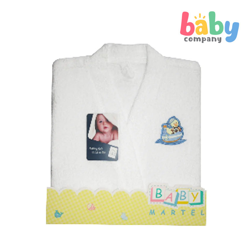 Baby Martel Bathrobe Mama & Baby Bird - White