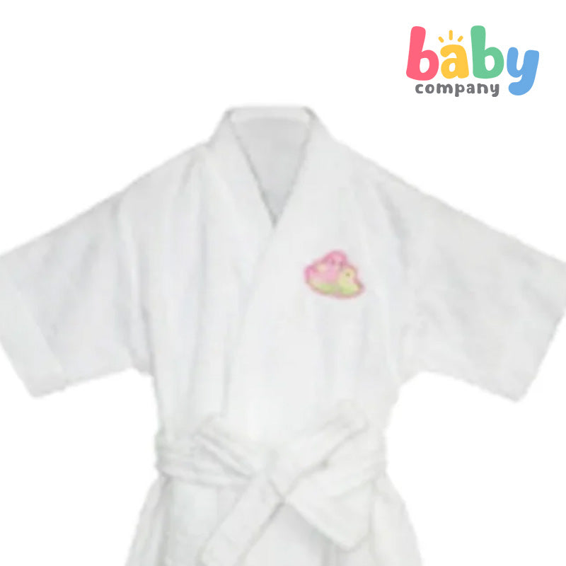 Baby Martel Bathrobe Mama & Baby Bird - White