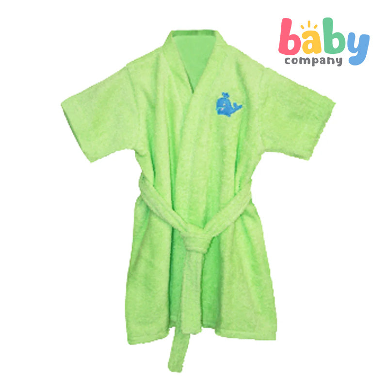 Baby Martel Bathrobe Whale - Peppermint