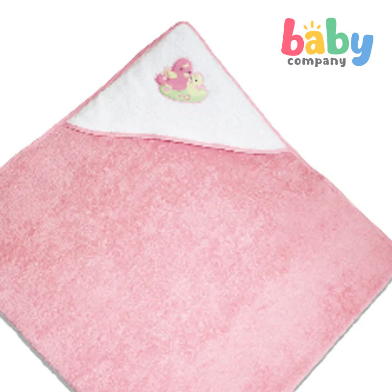 Baby Martel Hooded Towel Mama&Baby Bird - Charm Pink