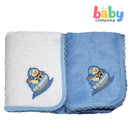 Baby Martel Face Towel White/Baby Blue
