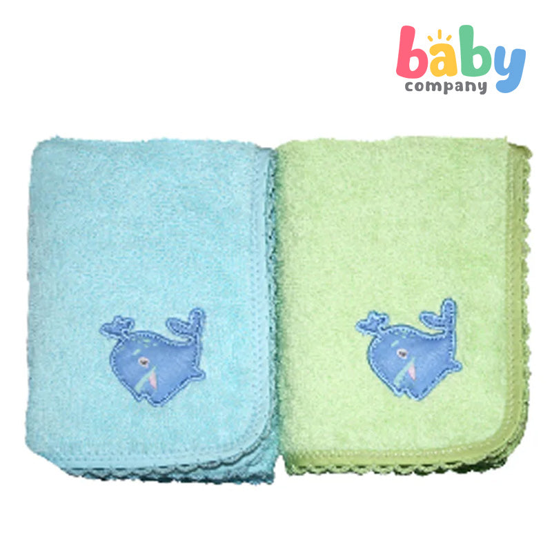 Baby Martel Face Towel Castle Blue/Pepper Mint