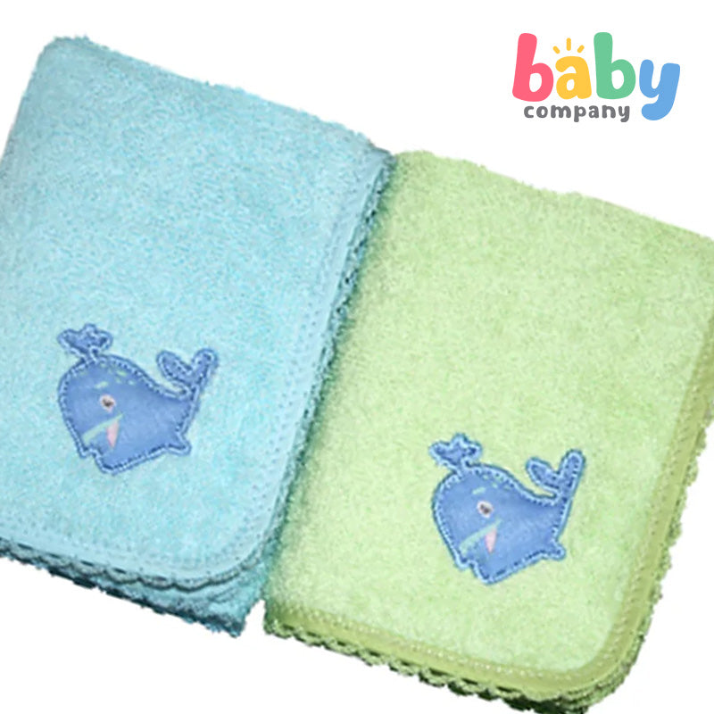 Baby Martel Face Towel Castle Blue/Pepper Mint