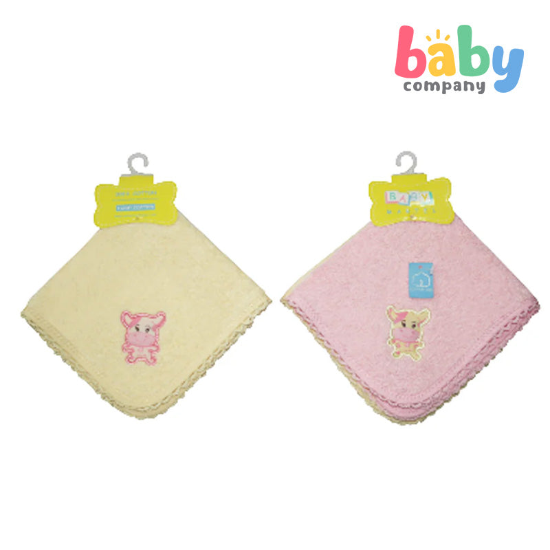 Baby Martel Face Towel Soft Maize/Powder Pink