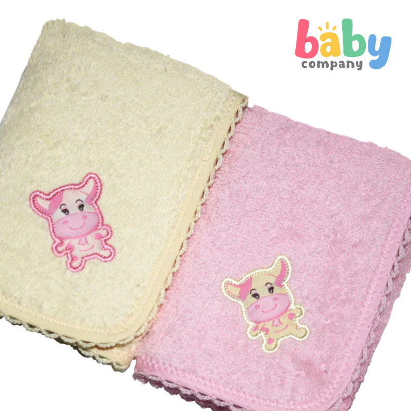 Baby Martel Face Towel Soft Maize/Powder Pink