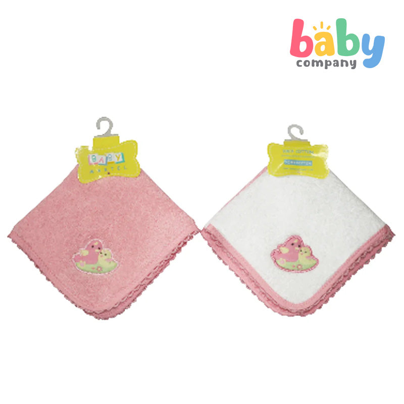 Baby Martel Face Towel White/Charm Pink