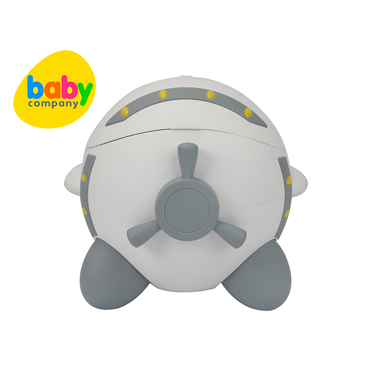 Mom & Baby Potty Trainer Airplane - White & Gray