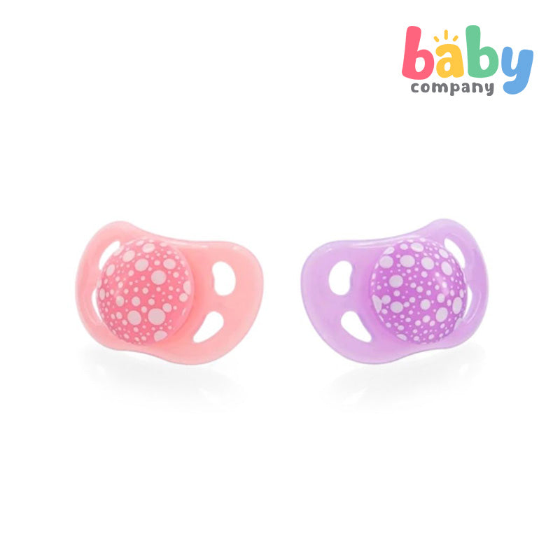 Twistshake Pacifier 0-6m 2pc/pk Pastel Pink Purple