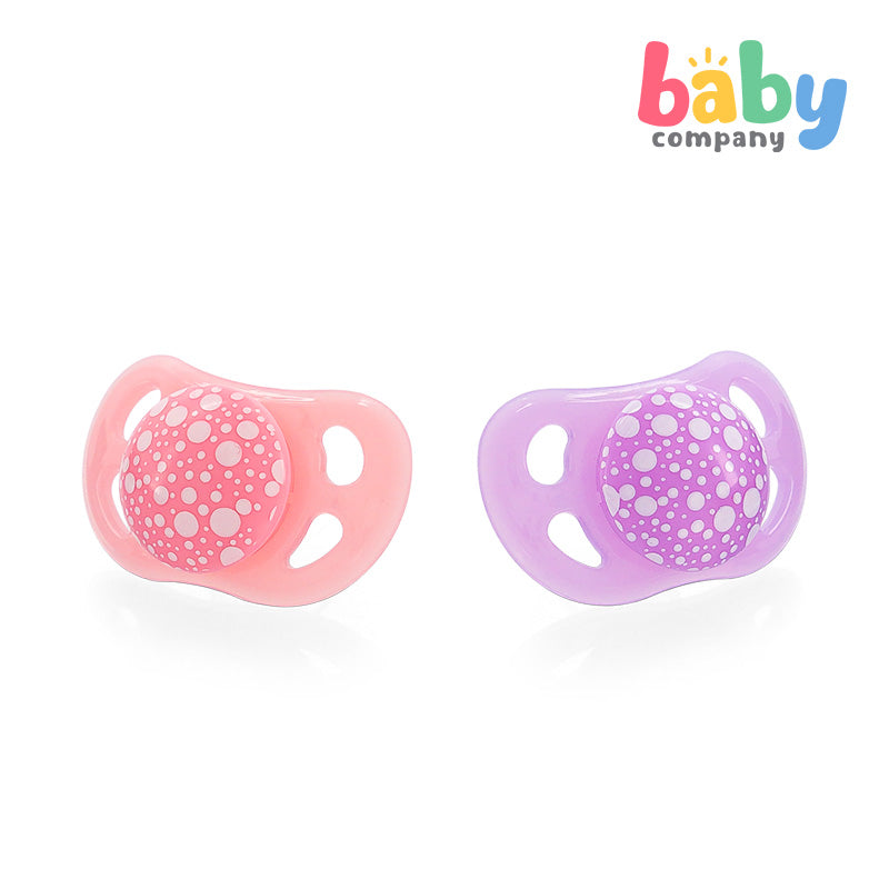 Twistshake Pacifier 6+m 2pc/pk Pastel Pink Purple