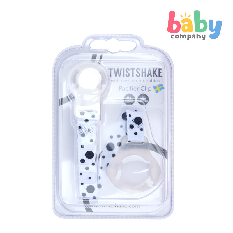 Twistshake Pacifier Clip - White