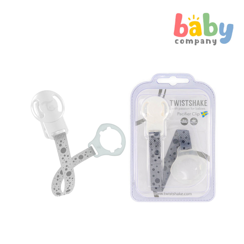 Twistshake Pacifier Clip - Pastel Grey