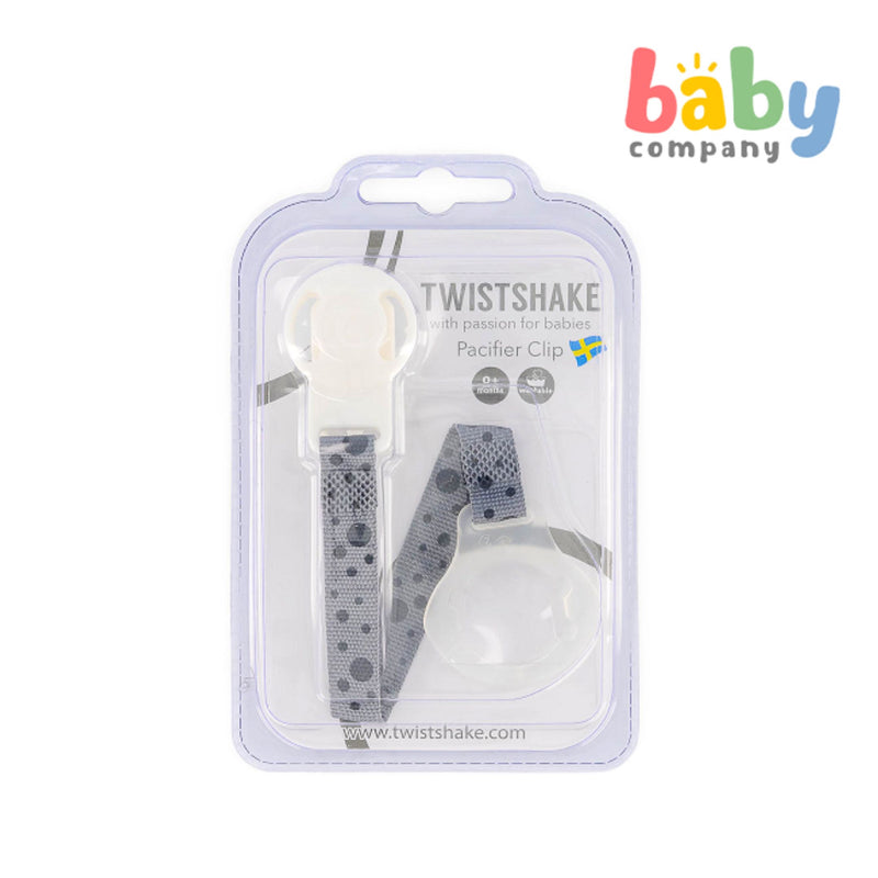 Twistshake Pacifier Clip - Pastel Grey