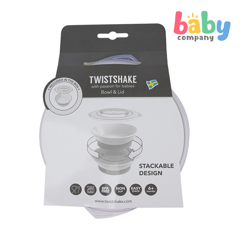 Twistshake Bowl 6m+ - White