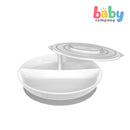 Twistshake Divided Plate & Lid 6m+ - White